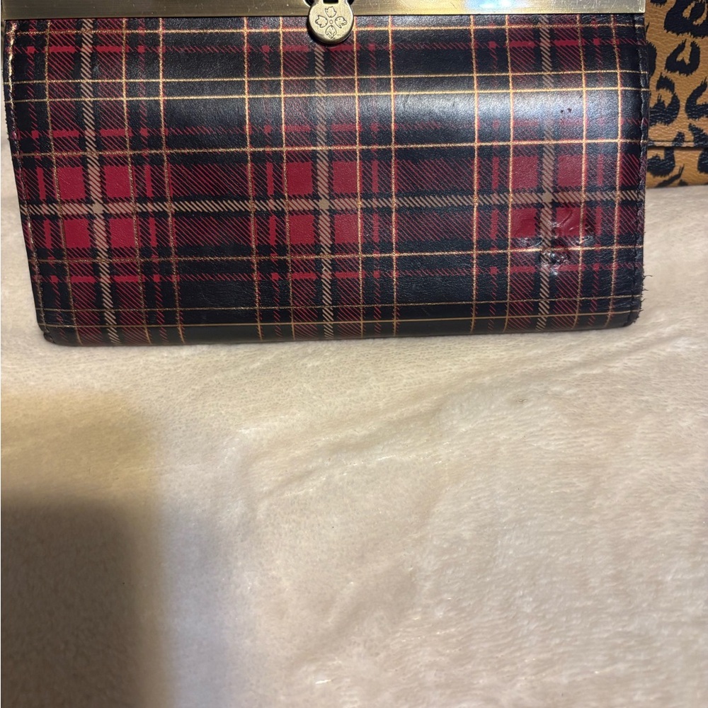 Patricia Nash Red and Black Plaid Wallet